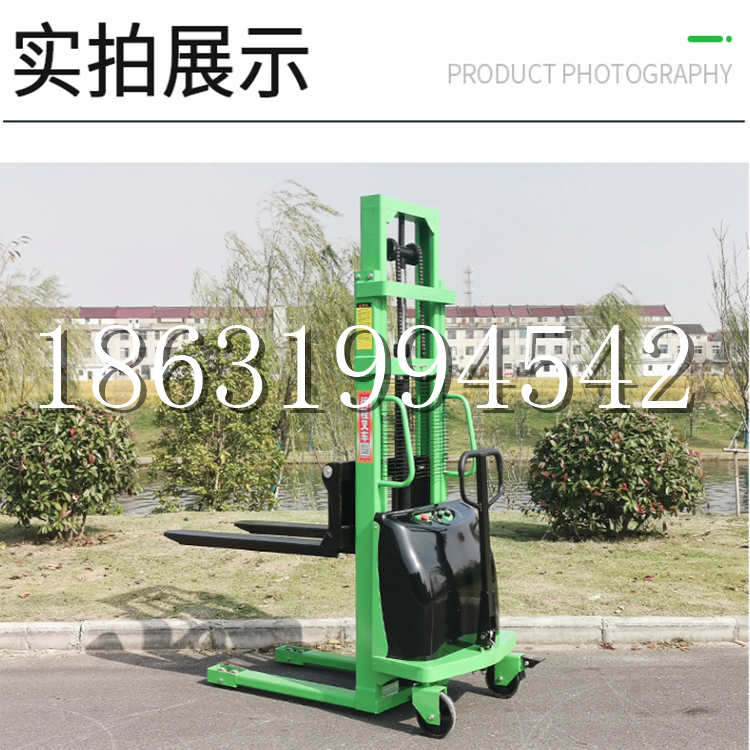 云林县电动叉车堆高车液压铲车电瓶1吨2吨站驾步行式小型全自动叉车